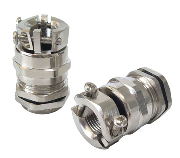 Double locking metal cable gla